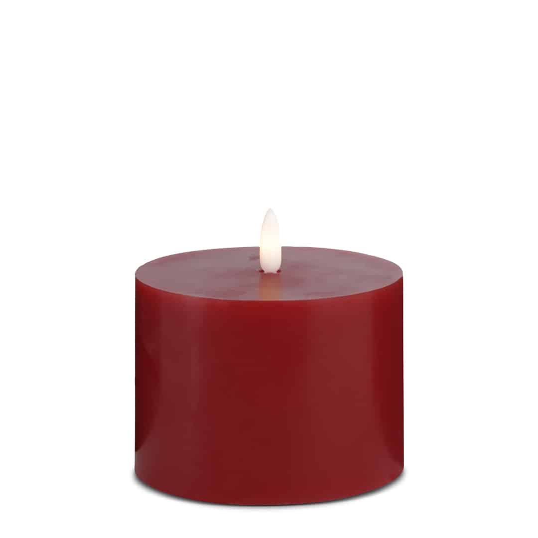 LED Candle (1 piece) with realistic 3D flame 10 x 10 cm | Bowlift