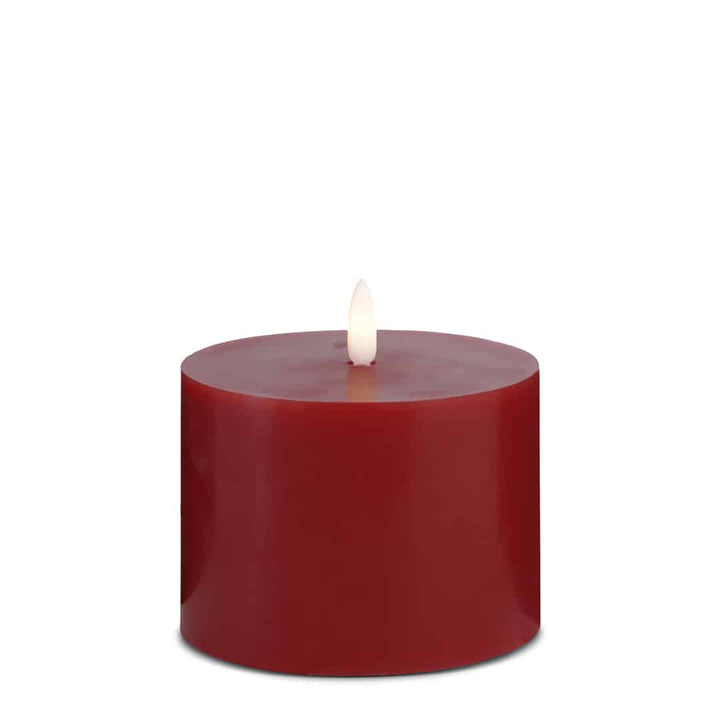 LED Candle (1 piece) with realistic 3D flame 10 x 10 cm | Bowlift