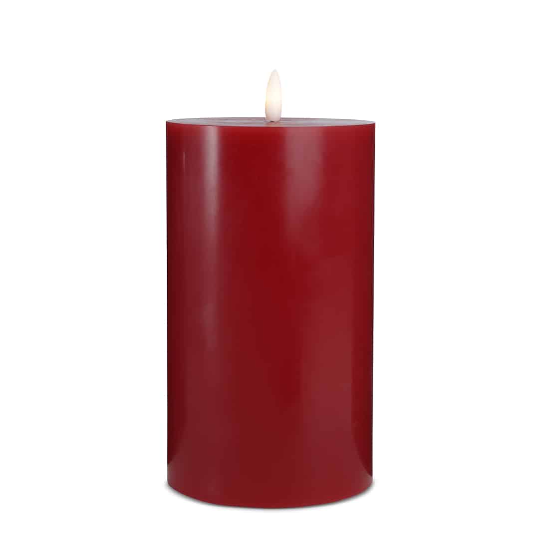 LED Candle (1 piece) with realistic 3D flame 10 x 20 cm | Bowlift