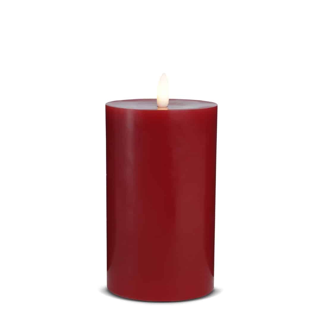 LED Candle (1 piece) with realistic 3D flame 5 x 15 cm | Bowlift