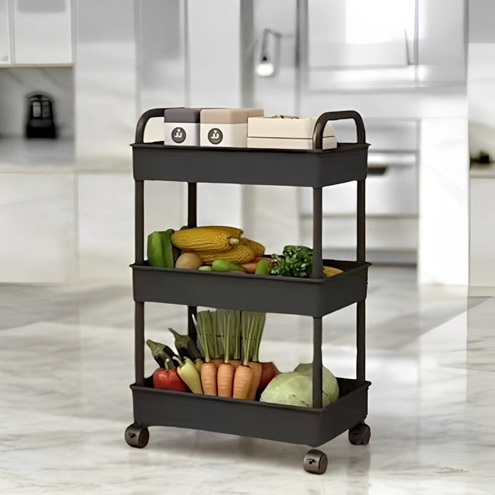 BowLift | 3-Tier Multifunctional Rolling Cart with Wheels