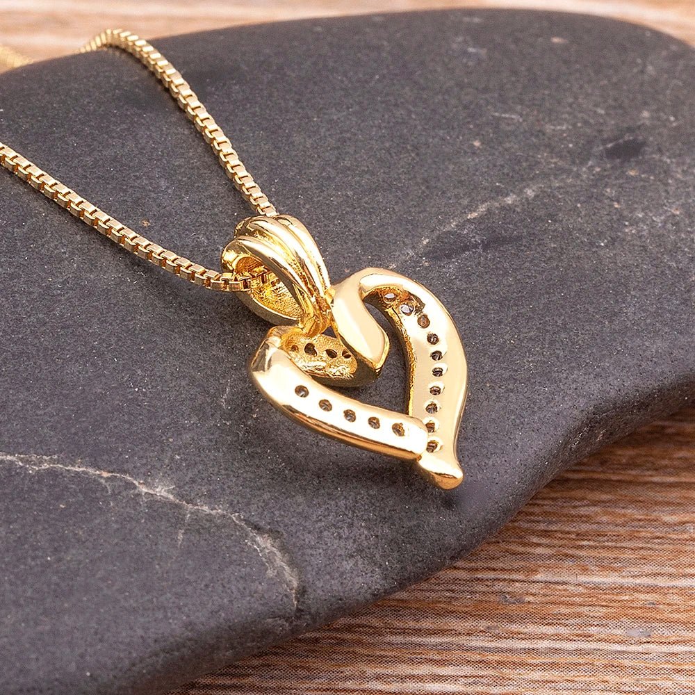 BowLift | Romantic Diamond Heart Pendant Necklace
