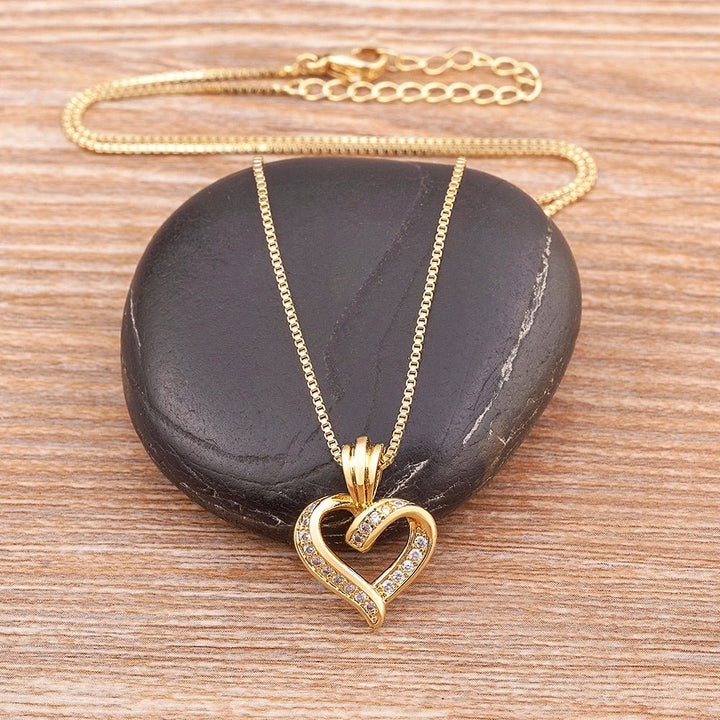 BowLift | Romantic Diamond Heart Pendant Necklace