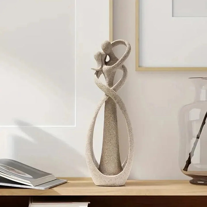 BowLift | Romantic Resin Sculpture - Serene Embrace