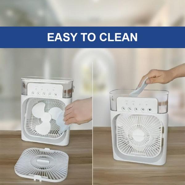Water Air Cooler Fan - 3 in 1 Ice Cold Cooling Air Conditioner Humidifier Portable Mini Air Cooler Fan | Bowlift