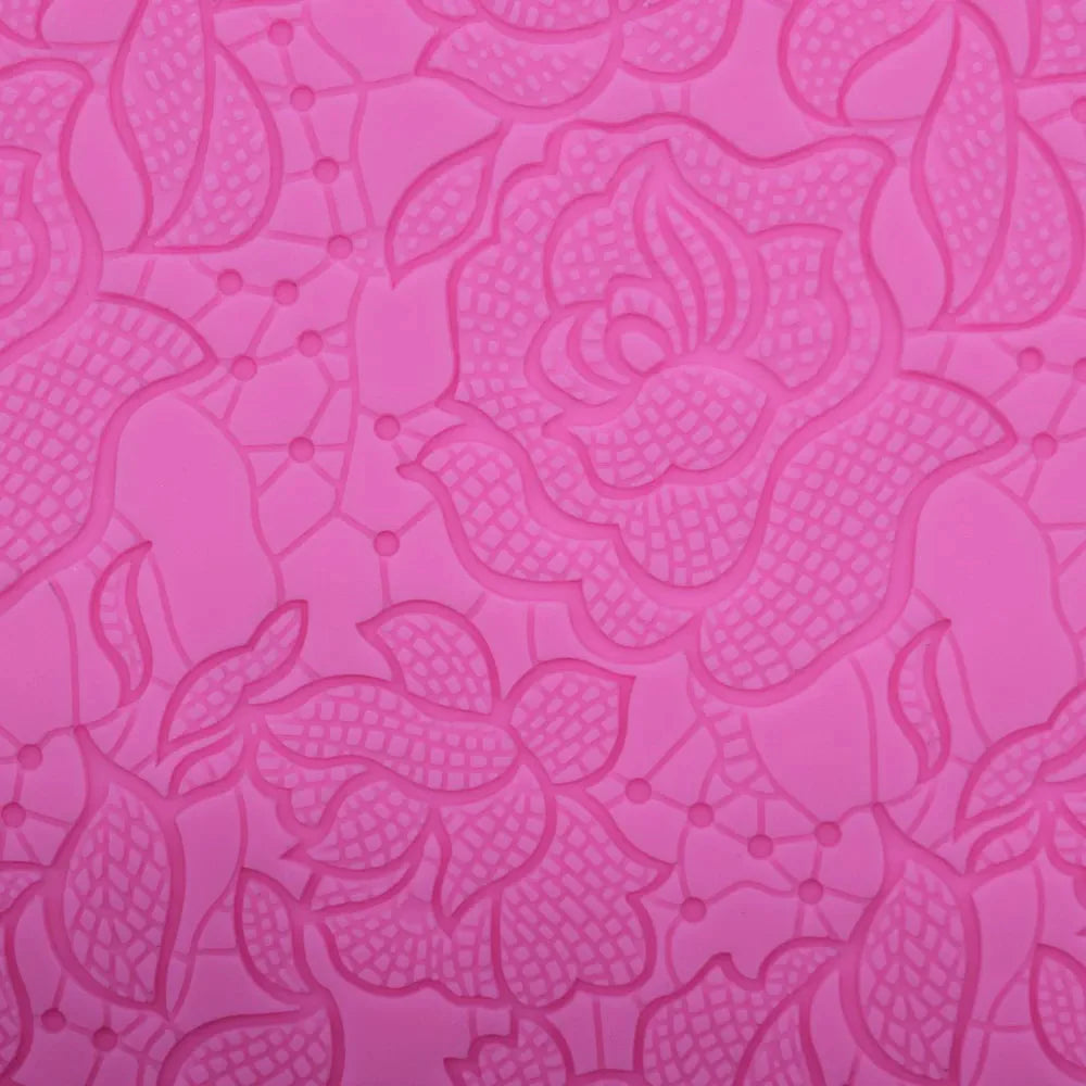 Rose Flower Lace Mold Cake Border Decoration Fondant Baking Decorating | Bowlift