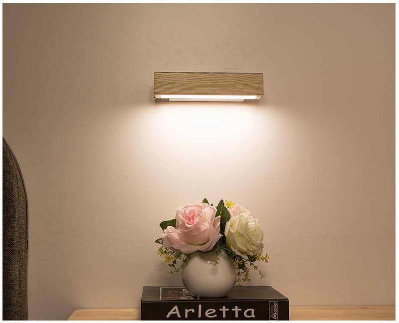 BowLift | Rotatable Wooden LED Wall Lamp - Jasper