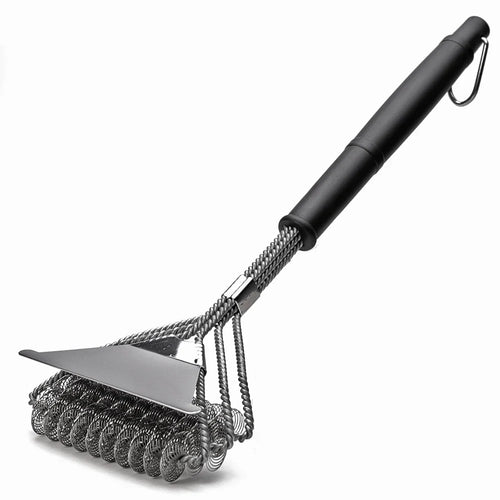 Rust Resistant Stainless Steel Bristle Free BBQ Grill Brush Cleaner | Bowlift