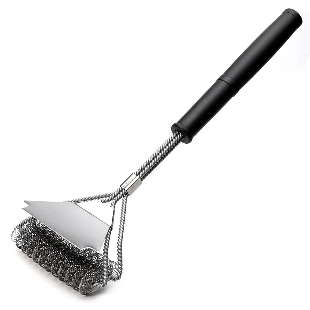 Rust Resistant Stainless Steel Bristle Free BBQ Grill Brush Cleaner | Bowlift