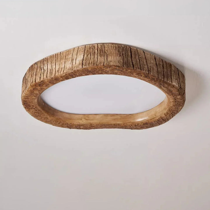 BowLift | Rustic LED Ceiling Light with Wood Effect - Auralog