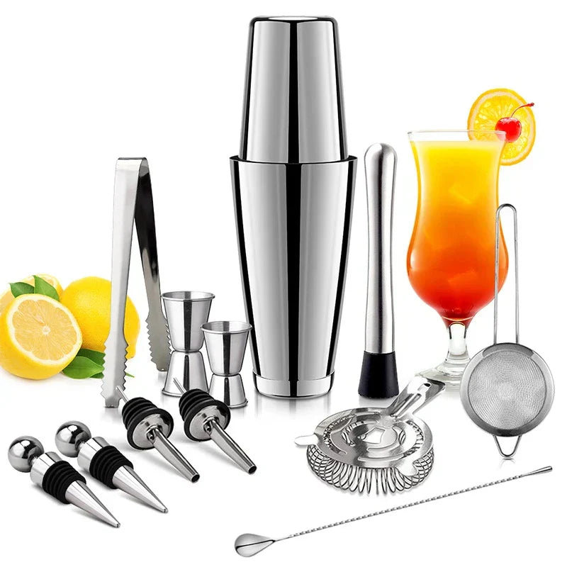 BowLift | Stainless Steel Drink Shaker Set with Professional Accessories