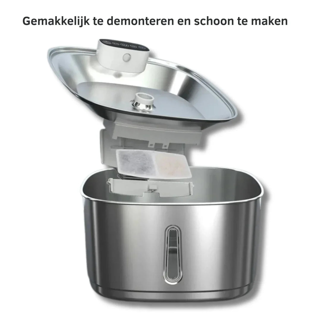 BowLift | Smart Drink Fountain for Cats and Dogs – 3.2L Stainless Steel with Filter