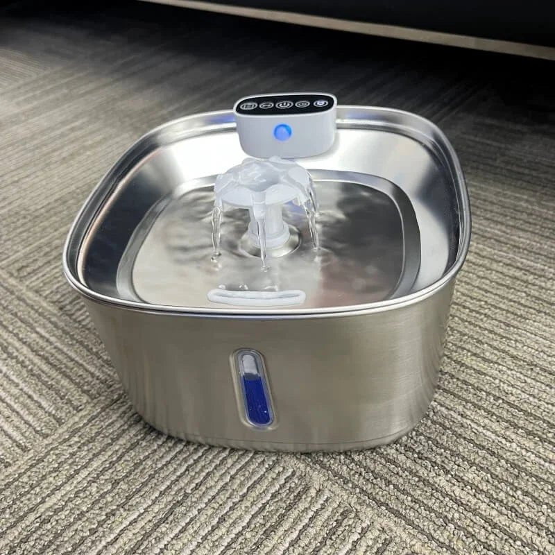 BowLift | Smart Drink Fountain for Cats and Dogs – 3.2L Stainless Steel with Filter