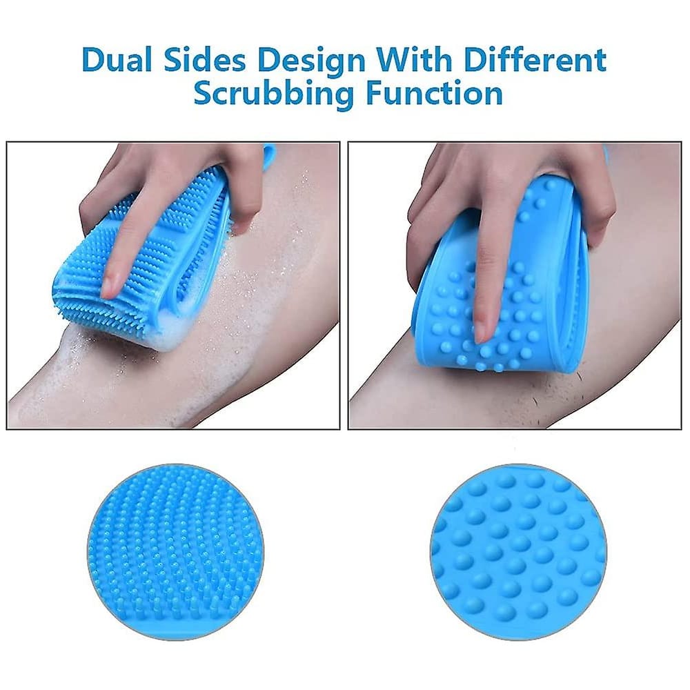 Back scrubber / bath brush - double-sided silicone | Bowlift