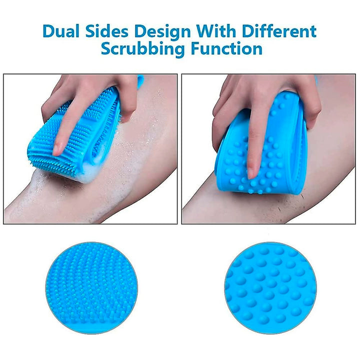 Back scrubber / bath brush - double-sided silicone | Bowlift