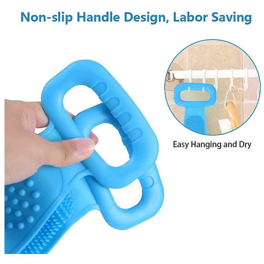 Back scrubber / bath brush - double-sided silicone | Bowlift