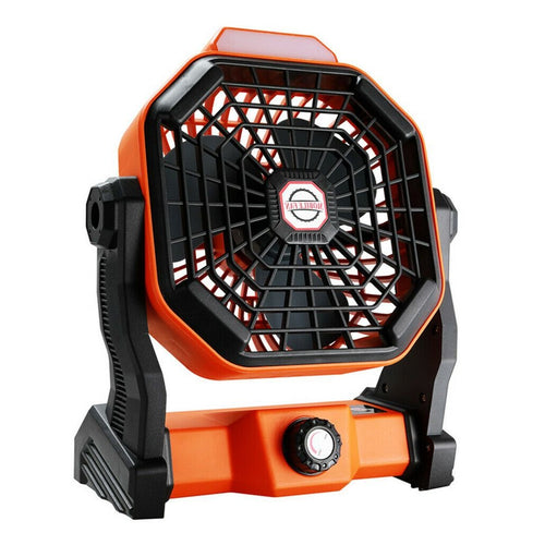 Portable Solar Powered Rechargeable Camping Tent Fan | Bowlift