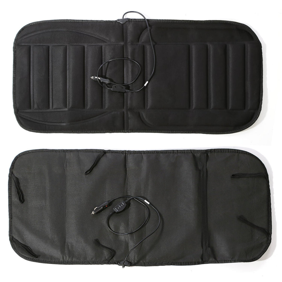 BowLift | HeatRide Heated Car Seat Cushion – 12V Memory Foam Seat and Back Warmer