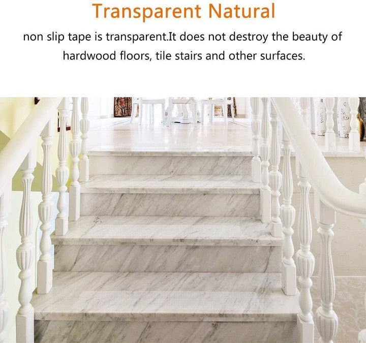 BowLift | Clear Non-Slip Stair Tread Strips – Indoor Safety Grip Tape for Steps