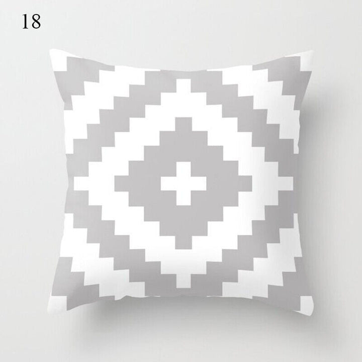 18" Cushion Cover Pillow Case Home Sofa Decor Pillowslip Waist Pillow Cover Soft Bowlift