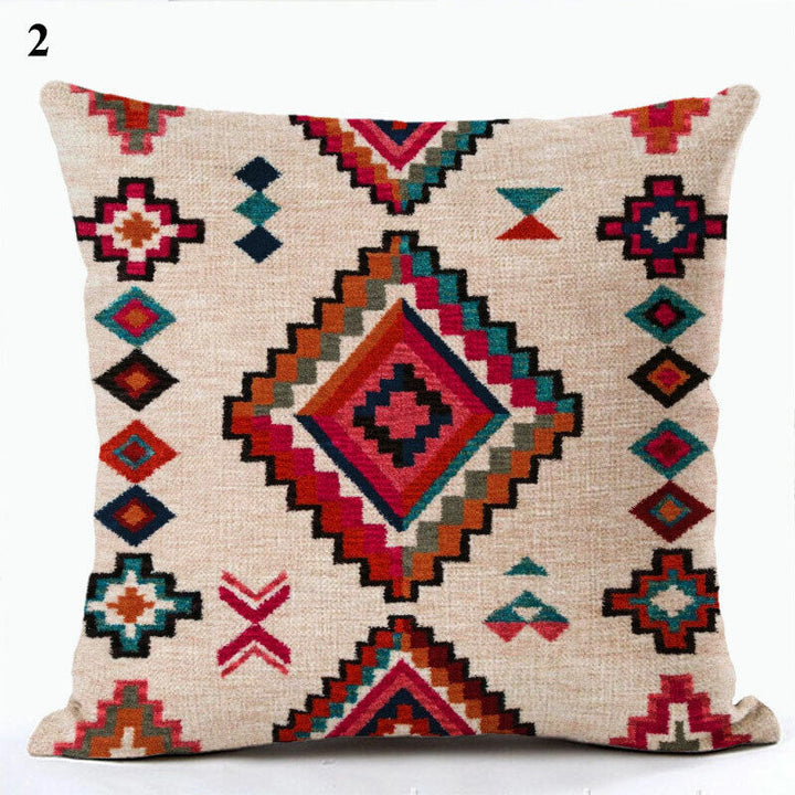 Ethnic Boho Mandala Print Throw Pillow Case Sofa Cushion Cover Home Decor Bowlift