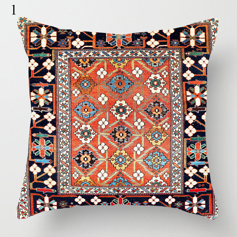 Ethnic Boho Mandala Print Throw Pillow Case Sofa Cushion Cover Home Decor Bowlift