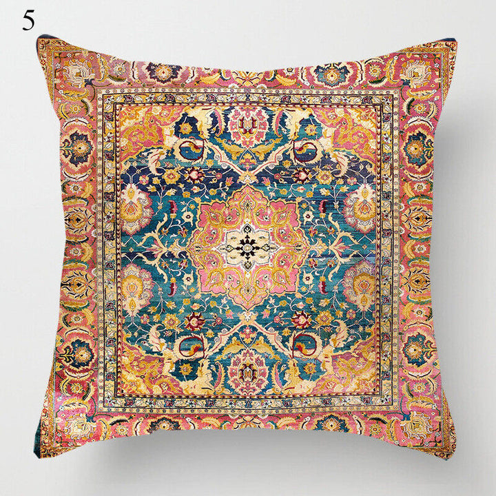 Ethnic Boho Mandala Print Throw Pillow Case Sofa Cushion Cover Home Decor Bowlift