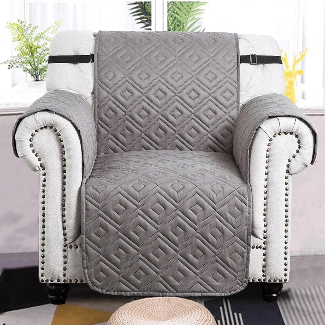 Quilted Sofa Cover Pet Protector Throw Waterproof Sofa Slip Covers 1/2/3 Settee Bowlift