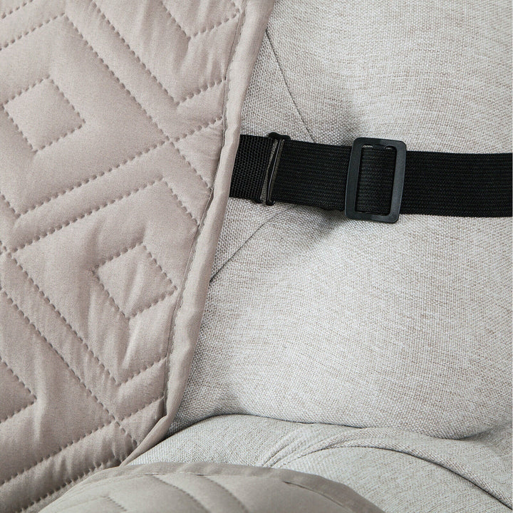 Quilted Sofa Cover Pet Protector Throw Waterproof Sofa Slip Covers 1/2/3 Settee Bowlift