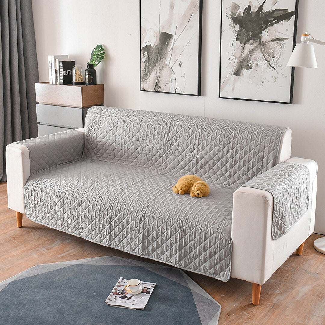 1/2/3 Seater Pet Sofa Protector Cover Quilted Couch Covers Lounge Slipcover Bowlift