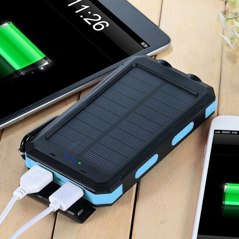 BowLift | 2x 500000mAh Solar Charger Waterproof Power Bank External