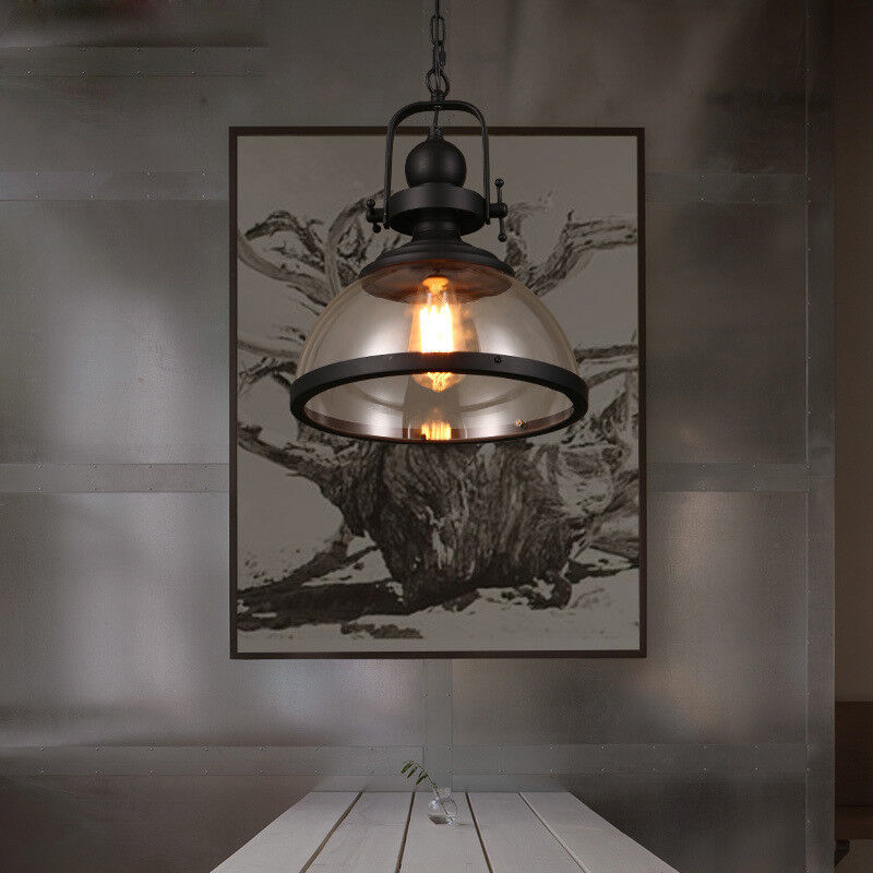 BowLift | Antique Glass Iron Retro Industrial Chandelier Pendant Ceiling Lights