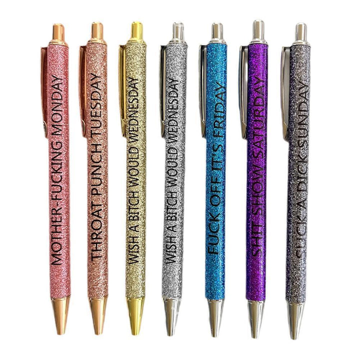 BowLift | Swear Word Daily Pen Set (7cs* Funny Pens)