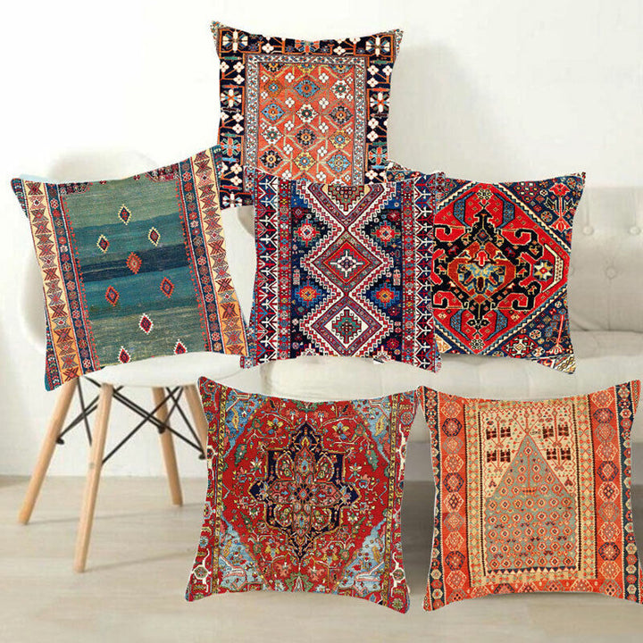 Ethnic Boho Mandala Print Throw Pillow Case Sofa Cushion Cover Home Decor Bowlift