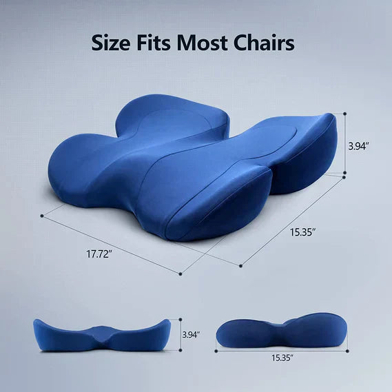 BowLift | OrthoSeat Memory Foam Seat Cushion – Coccyx, Sciatica & Lower Back Pain Relief Pillow