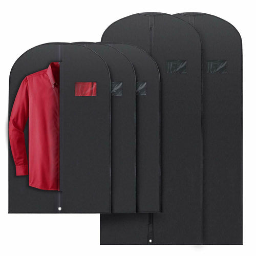 BowLift | 5 Premium Garment Bags - With Clear Window, Water-Resistant - 40