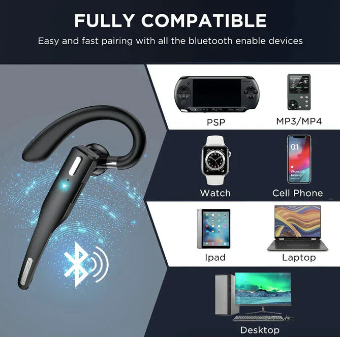 Wireless Bluetooth Earphone with Long Battery Life and Noise Cancellation | Bowlift