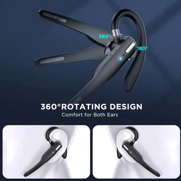 BowLift | Trucker Dual Mic Wireless Bluetooth 5.1 Noise Cancelling Headset/Earpiece