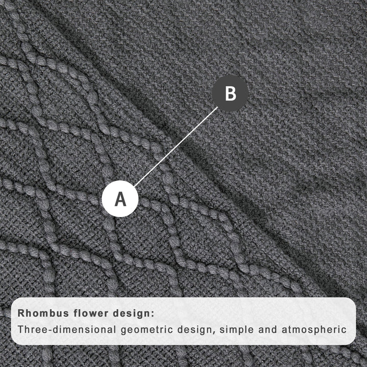 Boho Knit Blanket Throw Tassel Plaid Travel Throw Large Blankets For Sofa Bed Bowlift