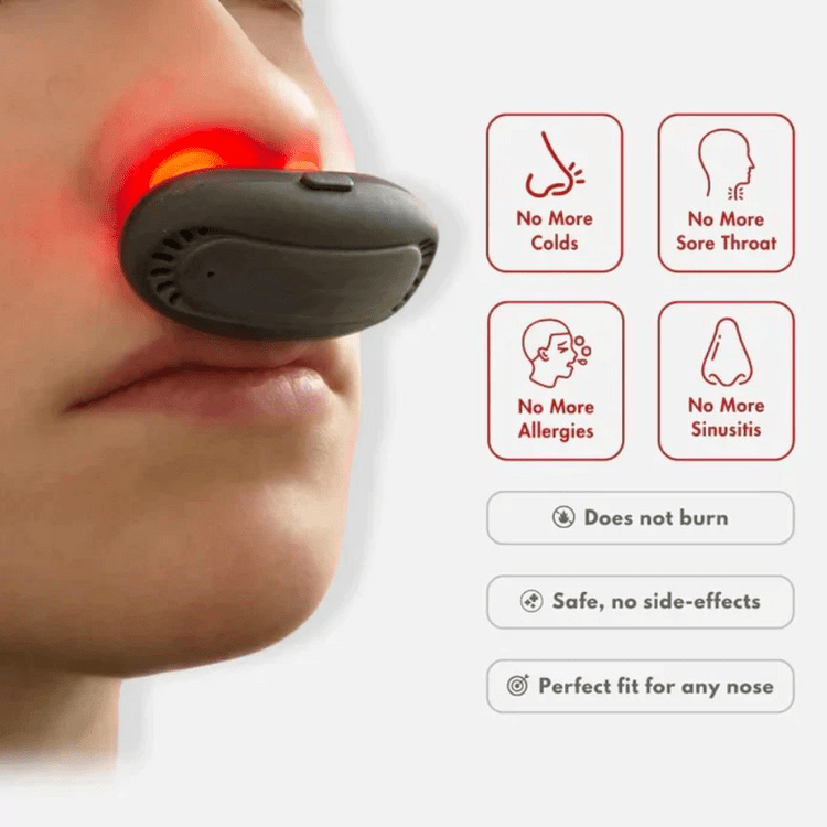 BowLift | Infrared nasal device for allergies & sinus problems - Natural red light therapy