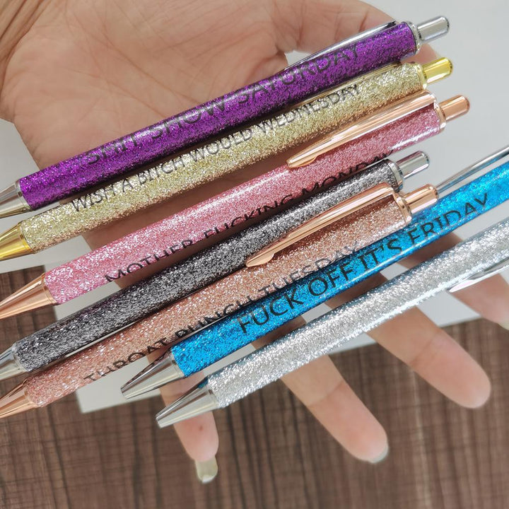 BowLift | Swear Word Daily Pen Set (7cs* Funny Pens)