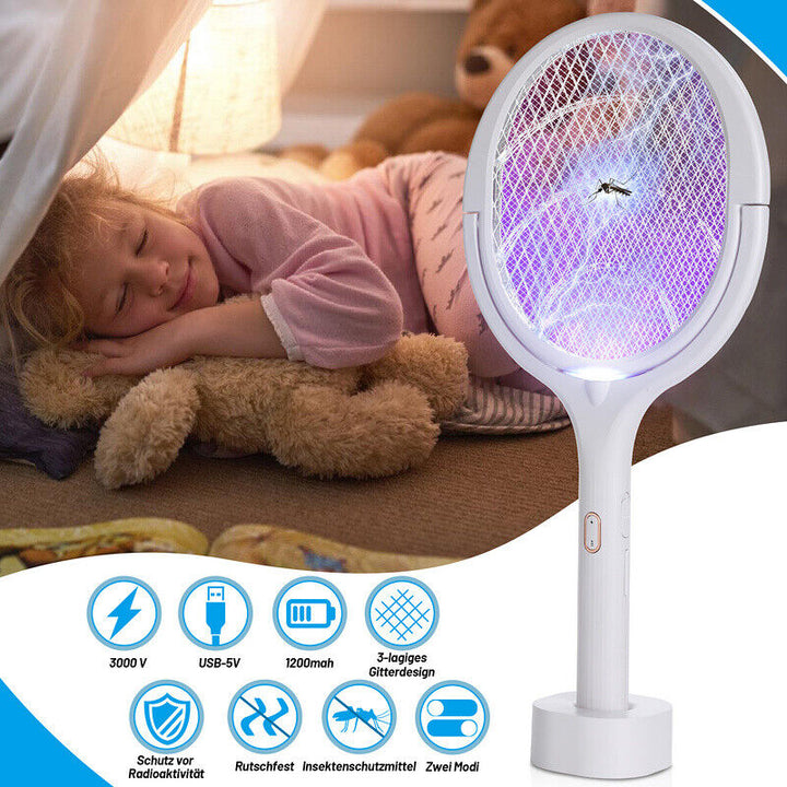 Electric Fly Swatter 5 in 1 Rechargeable | Bowlift