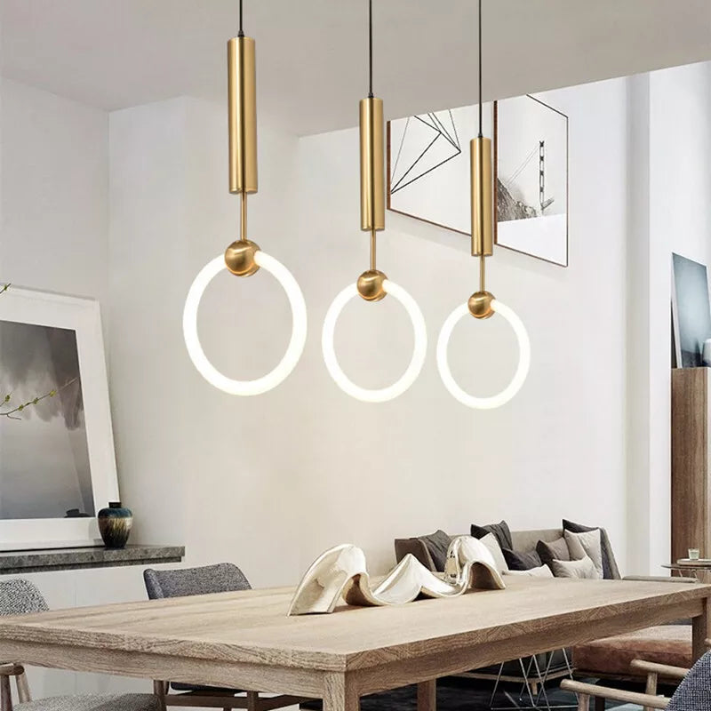 BowLift | LED Pendant Light Fixture - Nordic Design with Simple Style - Ideal for Dining Room, Kitchen, and Living Room Lighting