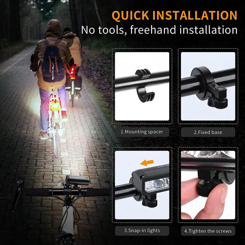 Super bright LED front bicycle lighting | Bowlift