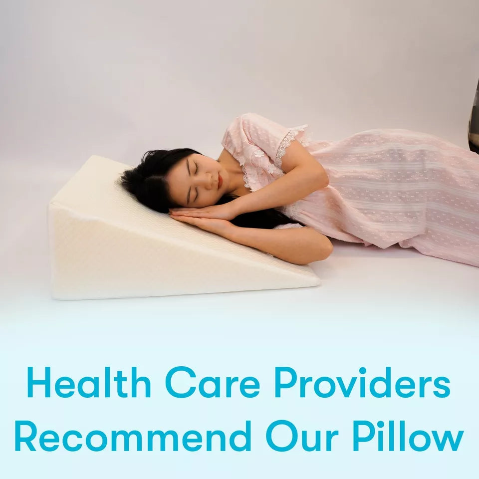 BowLift | Large Triangle Wedge Pillow | Adjustable Foam for Acid Reflux, Back Pain & Post-Surgery Recovery