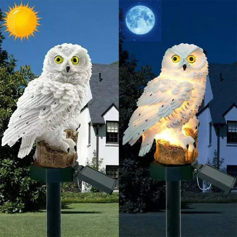 BowLift | Solar Garden Light Owl – LED Outdoor Light for Garden, Terrace and Balcony, weatherproof
