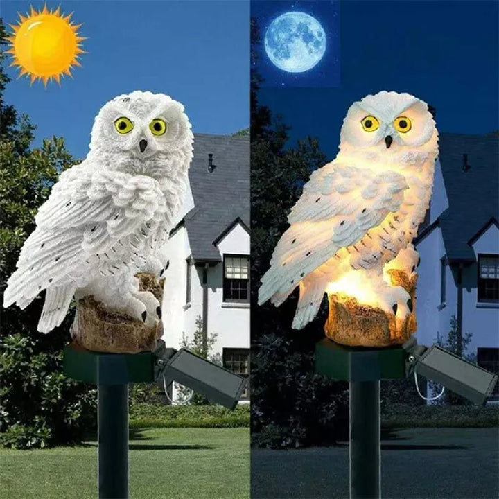 BowLift | Solar Garden Light Owl – LED Outdoor Light for Garden, Terrace and Balcony, weatherproof