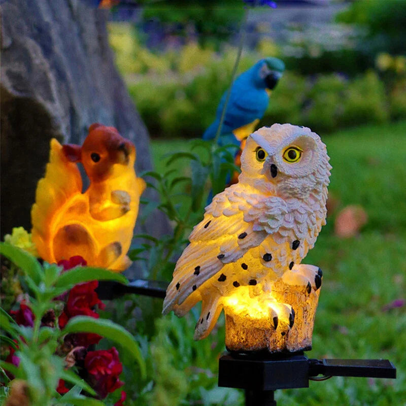 BowLift | Solar Garden Light Owl – LED Outdoor Light for Garden, Terrace and Balcony, weatherproof