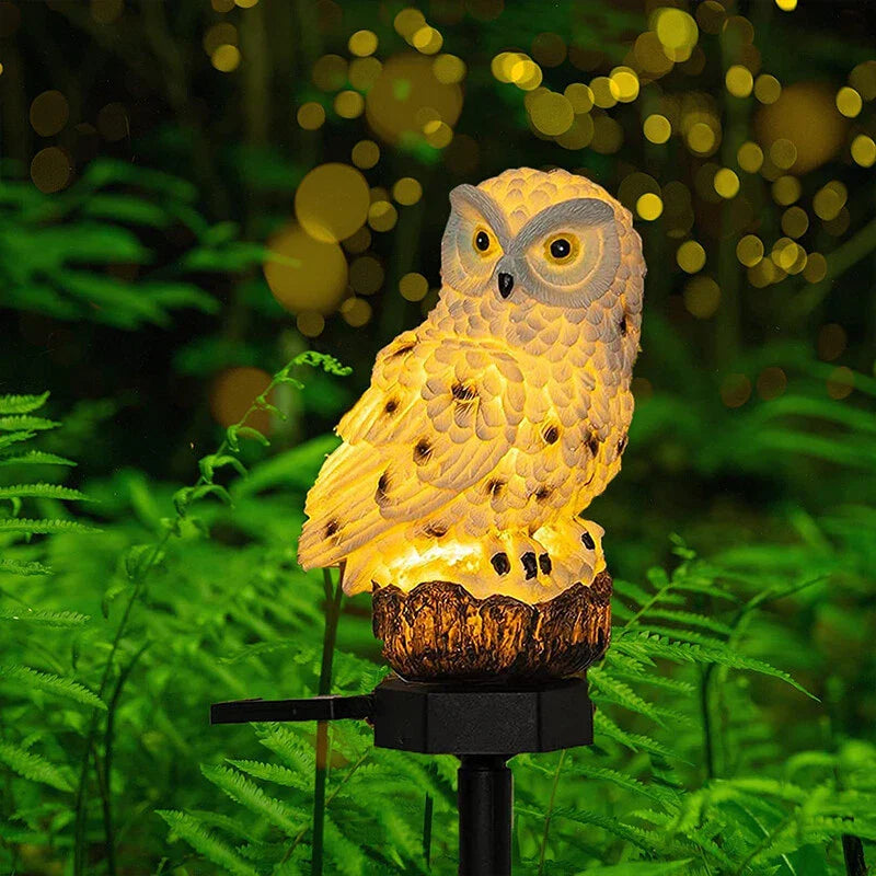 BowLift | Solar Garden Light Owl – LED Outdoor Light for Garden, Terrace and Balcony, weatherproof