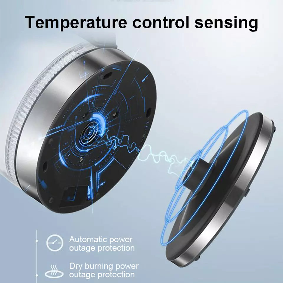 BowLift | Electric Kettle | 1.8L, 3000W, Rapid Boil, Auto Shut-Off & Borosilicate Glass for Tea, Coffee & Instant Meals